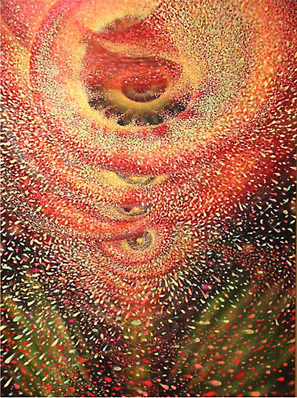 Explosion, 2001-2004 oil on canvas, 130x89 cm